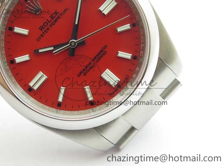 126000 1:1 Steel Perpetual Oyster Edition KRF Dial 36mm Best Red 904L A2824 0318